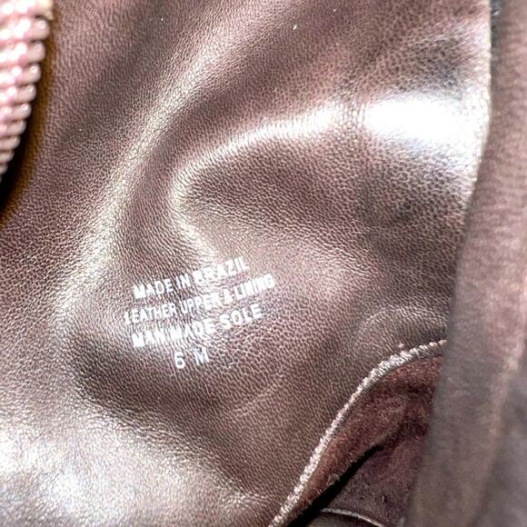 Tory Burch Y2K Brown Suede Leather Claudia Heeled Lug Sole Knee Boots Size 6 - Picture 6 of 10